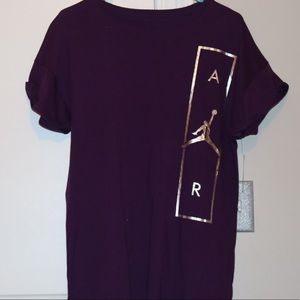 Purple Air Jordan Shirt